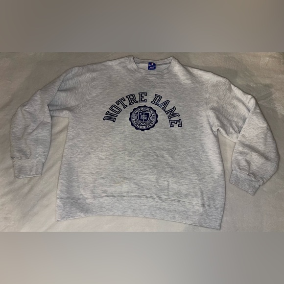 Notre Dame Gray Sweatshirt XL - Picture 1 of 5
